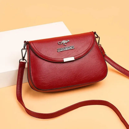 Small Crossbody Bag for Women – Retro PU Leather Flap Purse