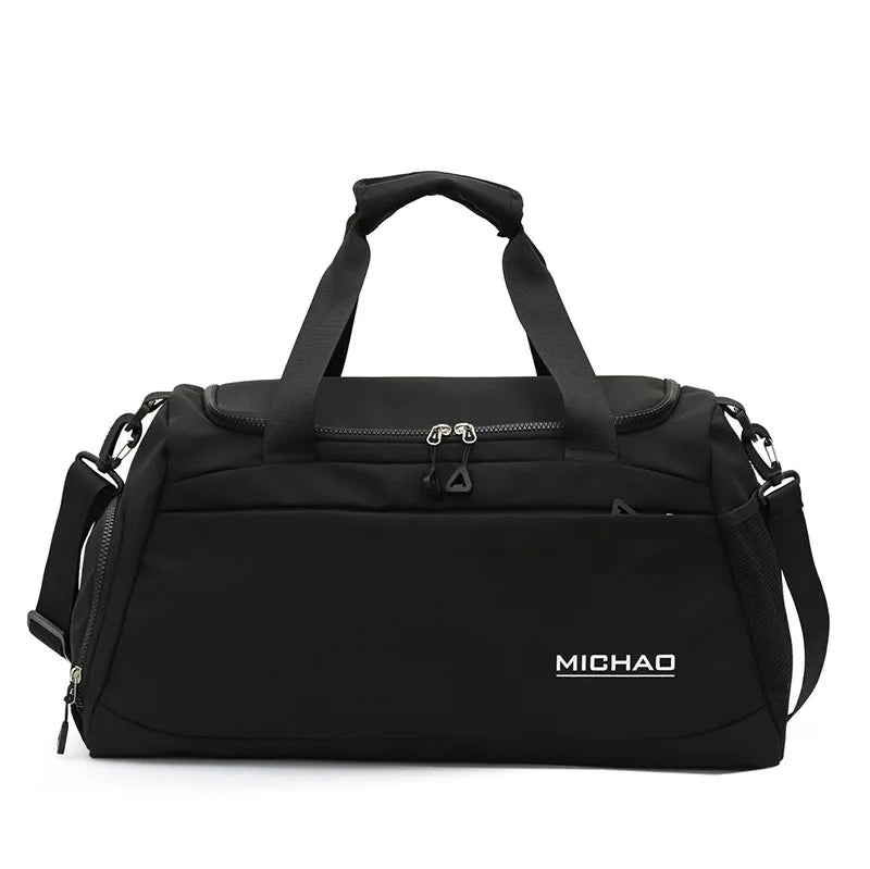 Multi Pocket Gym Duffle Bag Waterproof Versatile Sports Bag Wet Dry Separation Pocket Large Capacity