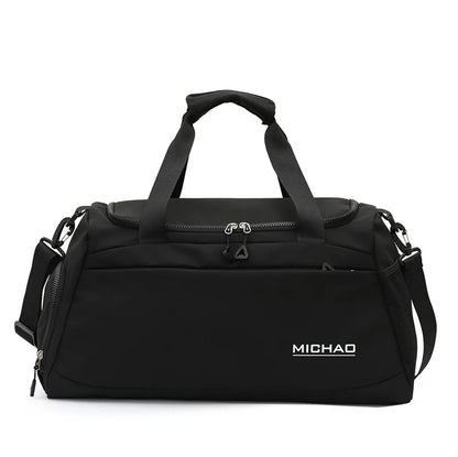 Multi Pocket Gym Duffle Bag Waterproof Versatile Sports Bag Wet Dry Separation Pocket Large Capacity