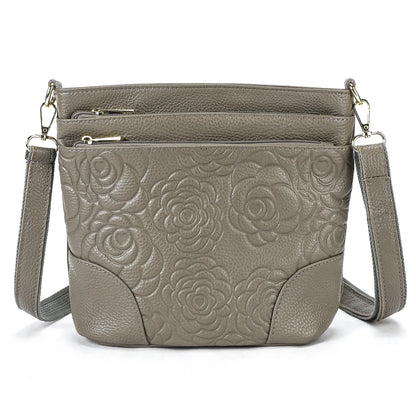 Top-Grain Cowhide Single-Shoulder Bag Bucket Bag Genuine Leather Large-Capacity Single-Shoulder