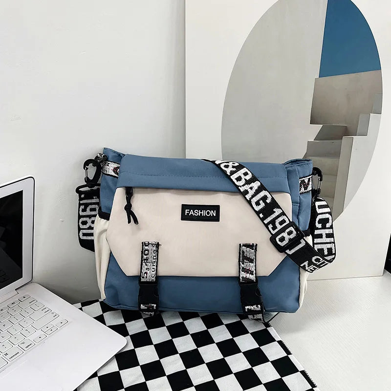 Commuter Versatile Anti Splash Crossbody Bag Casual Single Shoulder Large Capacity Lightweight Bag