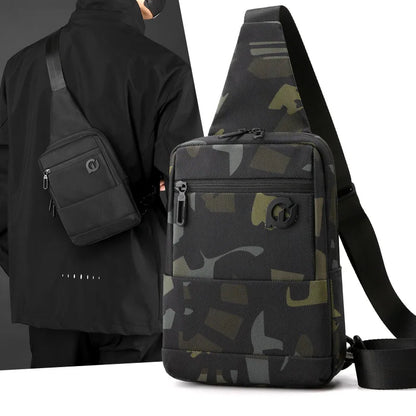 Simple Chest Bag Men S Cross-Body Shoulder Large Capacity Oblique Casual Waterproof - Waterproof