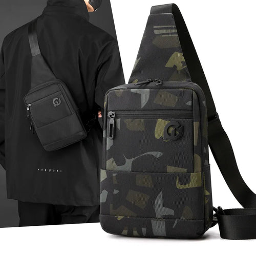 Simple Chest Bag Men S Cross-Body Shoulder Large Capacity Oblique Casual Waterproof - Waterproof