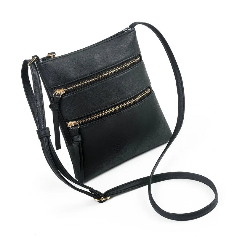 Crossbody Bag for Women – Multi Pocket Faux Leather Shoulder Purse