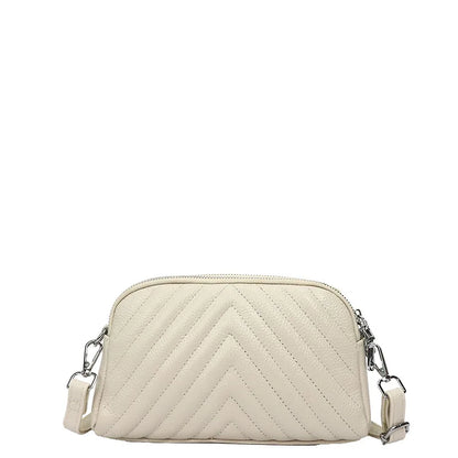 Head Layer Cowhide Women S Rhombus Shoulder Crossbody Bag Large Capacity