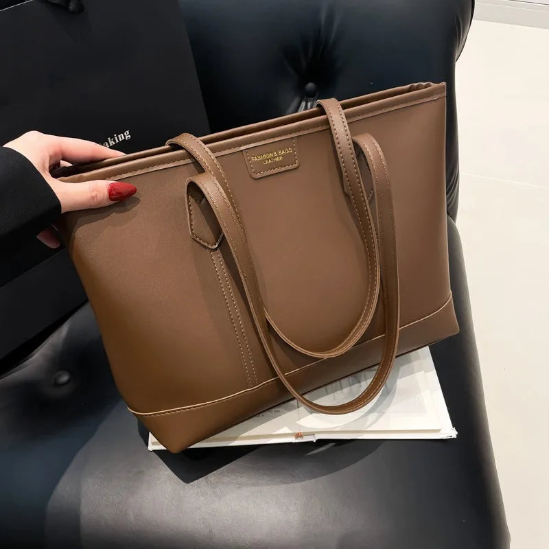 Large PU Leather Tote Bag for Women – Work & Daily Use
