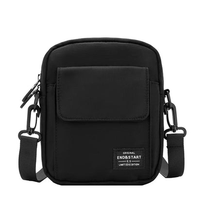 Mini Men S Crossbody Bag Waterproof Nylon Lightweight Cycling Simple Single-Shoulder Small Crossbody