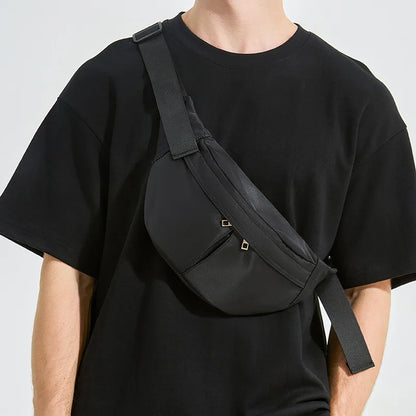 Men S Crossbody Bag Japanese Women Nylon Waterproof Leisure Chest Light Commuting Small Waist
