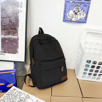Casual Canvas Backpack Large-Capacity Computer Storage