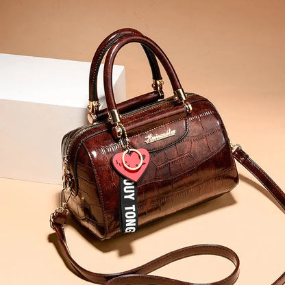 Luxury Design Handbag Shoulder Bag Top Pu Leather Women Handbags Crocodile Tote Female Crossbody