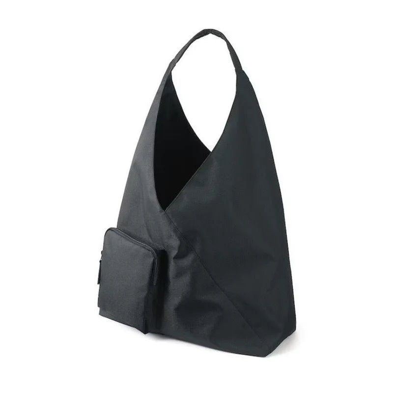 Canvas Tote Bag for Women – Large Capacity Triangle Shoulder Bag for Work