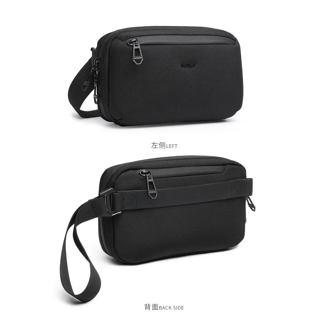 Casual Men S Oxford Fabric Waterproof Large Capacity Chest Bag Crossbody Bag - Waterproof