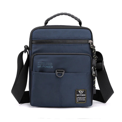 Men S Shoulder Bag Casual Crossbody Waterproof Nylon Large Capacity Outdoor Messenger - Waterproof