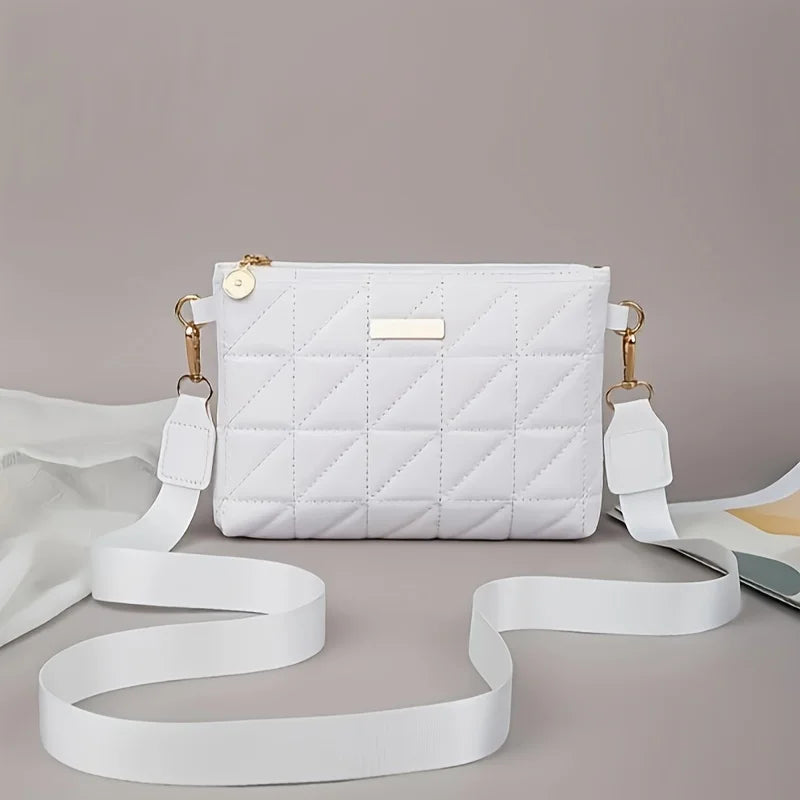 Large Capacity Versatile Shoulder Bags Small Crossbody Purse Gold Chain Accent Women Everyday