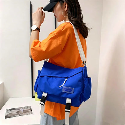 Japanese Casual Large Capacity Student Shoulder Bag Mailman Bag
