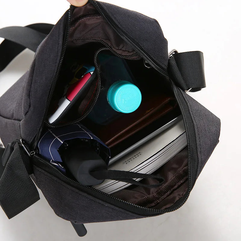 Multi-Layer Zipper Messenger Shoulder Bag Handbag Purse Business Travel Men S Bags Bolsas