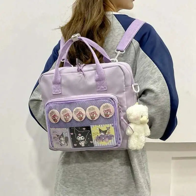 Ita Backpack Transparent Pocket DIY Badge Bag – Y2K