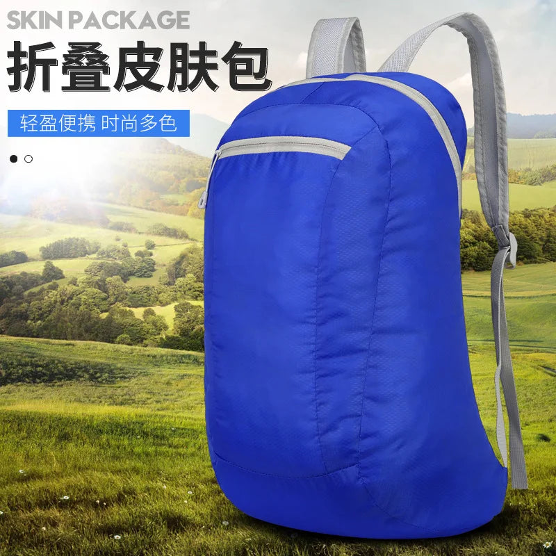 Foldable Colorful Outdoor Double-Shoulder Backpack