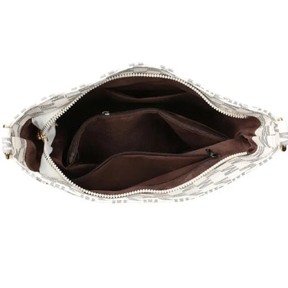 Letter Print Crossbody Bag for Women – Luxury Style Shoulder Bag