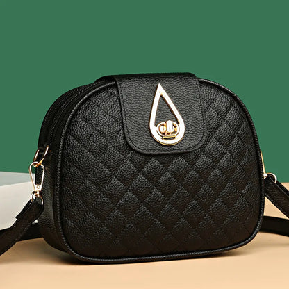 Quilted Crossbody Bag for Women – Vintage Lock Shoulder Purse