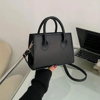 Mini Square Handbag – Minimalist Top Handle Crossbody Shoulder Bag