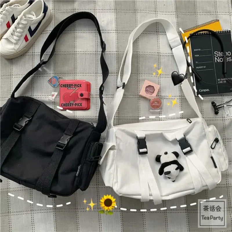 Large Capacity Men's Crossbody Bag for Campus & Travel