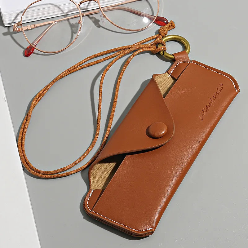 Portable Glasses Crossbody Bag Sunglasses Box Protect Both Men Women Hanging Their Necks