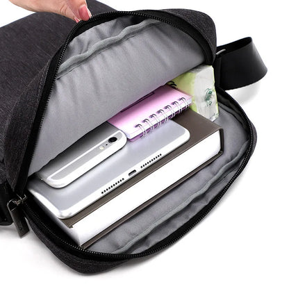 Women S Multi-Layer Large Capacity One Shoulder Diagonal Span Zipper Waterproof Portable Breast Bag