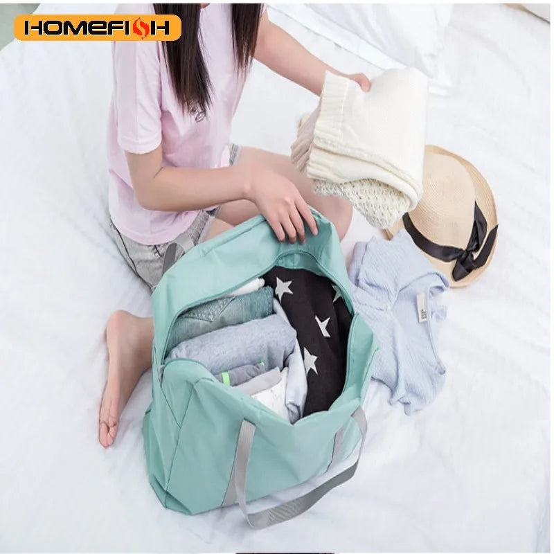 Homefish Folding Travel Storage Bag Large Capacity Luggage Handbag Moving