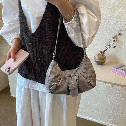 Retro Denim Underarm Bag – Y2K Women's Shoulder Bag