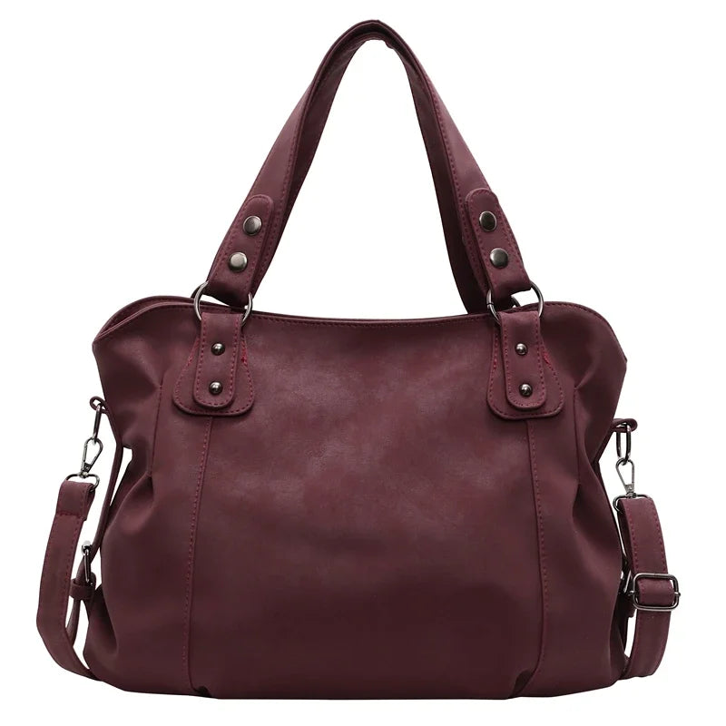 Large Capacity Soft Leather Tote Bag for Women