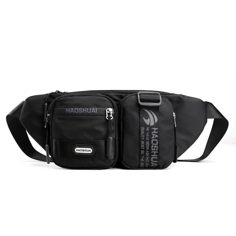 Outdoor Men S Waist Bag Cross-Body Chest Close Running Sports Cashier Storage