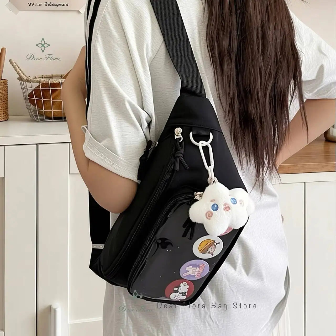 Cute Ita Waist Bag – Transparent Window Chest Fanny Pack for Women
