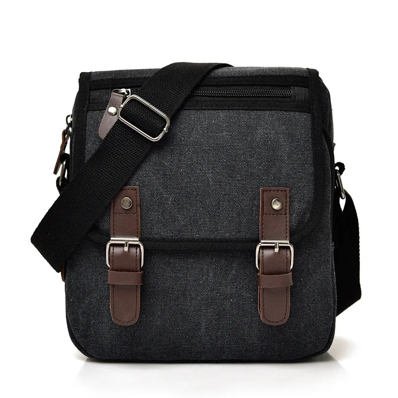 Wear-Resistant Button-Up Crossbody Single-Shoulder Bag