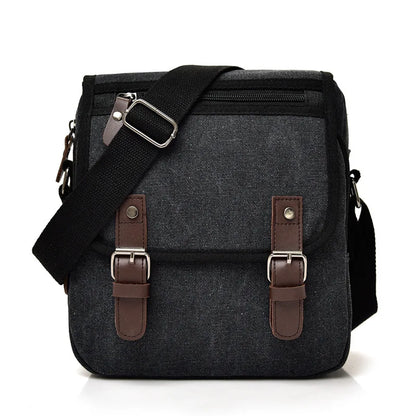 Wear-Resistant Button-Up Crossbody Single-Shoulder Bag