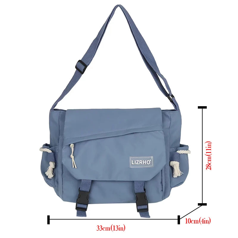 Nylon Crossbody Messenger Bag for Women – Large Capacity