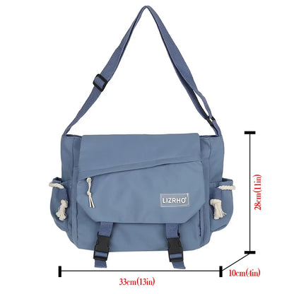 Nylon Crossbody Messenger Bag for Women – Large Capacity