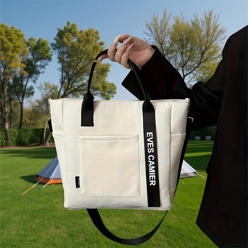Nylon Tote Shoulder Bag for Women – Crossbody School Handbag