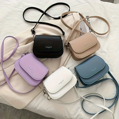 Vegan Leather Crossbody Bag for Women – Structured Shoulder Bag