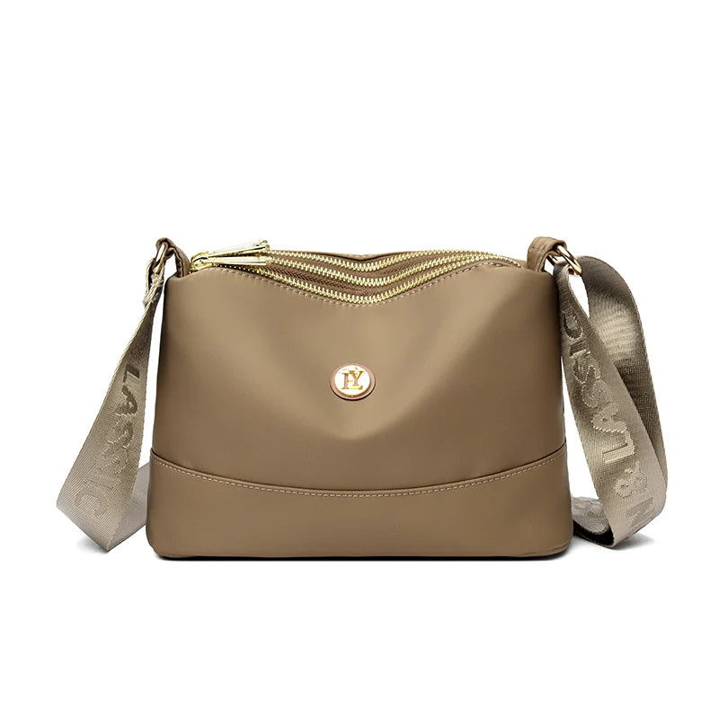 Waterproof Nylon Crossbody Bag for Women – Large Capacity Multilayer Purse