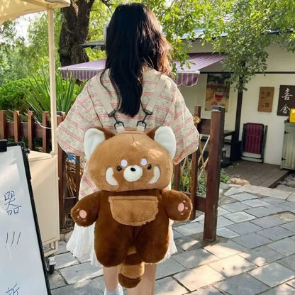 Cute Plush Penguin Backpack for Women & Girls
