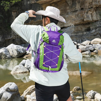 Waterproof Nylon Cloth Outdoor Riding Cross-Country Mountaineering Backpack Lightweight Large