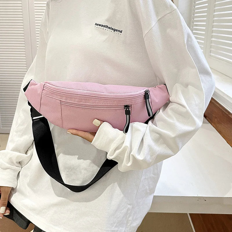 Crossbody Fanny Pack – Sports Waist Bag for Travel & Workout