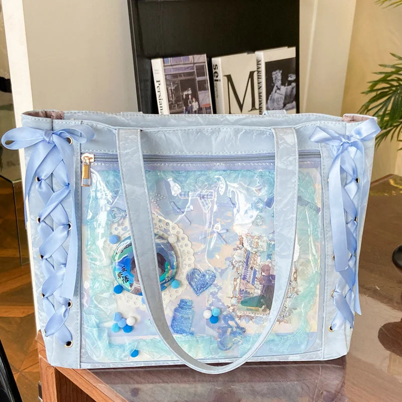 Ita Bag Transparent Window Tote for Anime & Lolita Fans