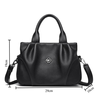 Soft PU Leather Handbag – Women's Large 3-Layer Shoulder Bag