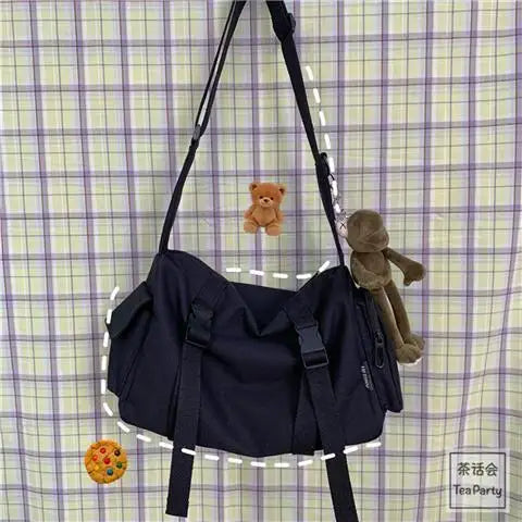 Canvas Crossbody Bag for Women – Large Capacity Casual Shoulder Bag