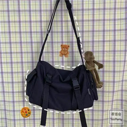 Canvas Crossbody Bag for Women – Large Capacity Casual Shoulder Bag
