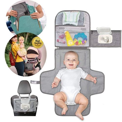 Wear-Resistant Oxford Cloth Baby Diaper Changing Pad - Waterproof