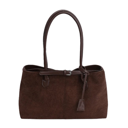 Retro PU Leather Tote Bag for Women – Luxury Shoulder Handbag