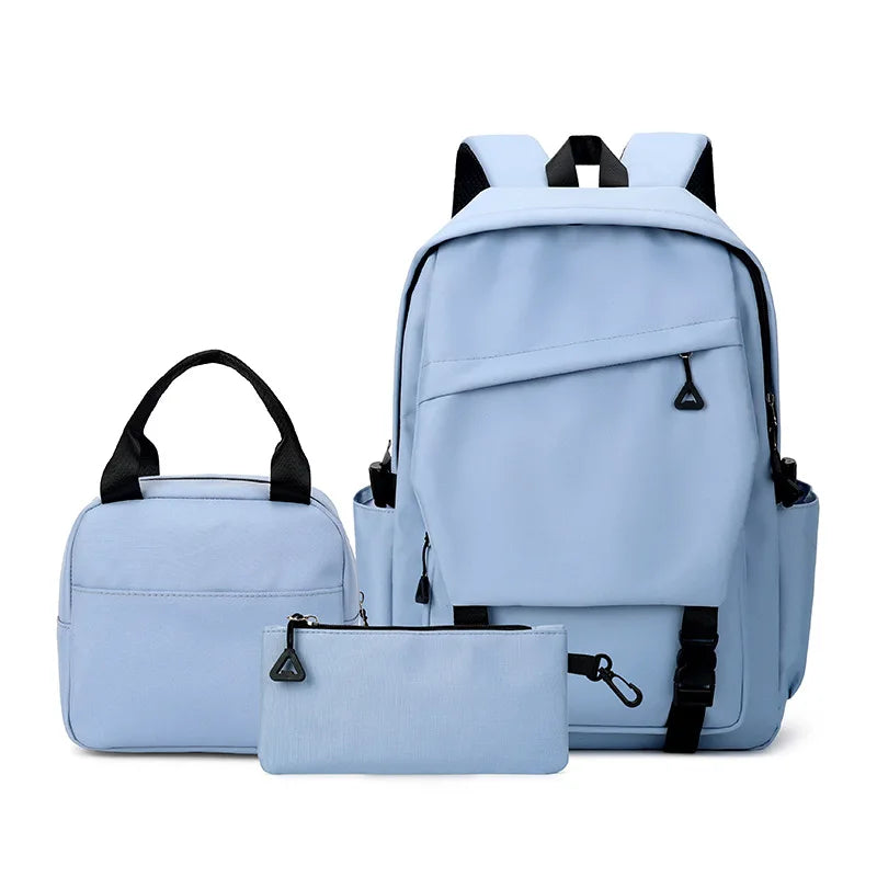 3-Piece School Backpack Set with Lunch Bag & Pencil Case